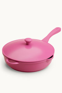 Lynnee 11" Fry Pan for cooking food in the kitchen, Hot Pink, Girly and Cute