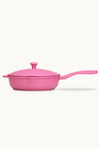 Lynnee 11" Fry Pan for cooking food in the kitchen, Hot Pink, Girly and Cute